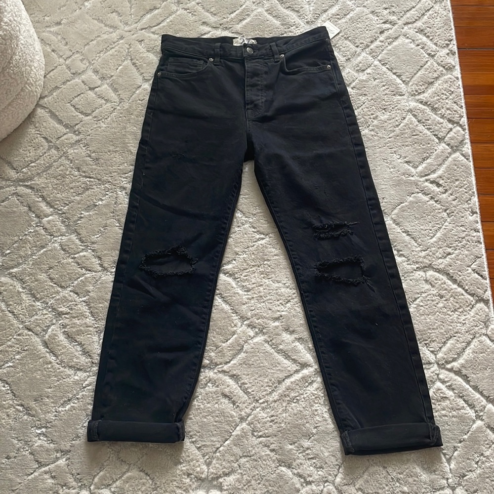 Free people Maggie straight black jeans